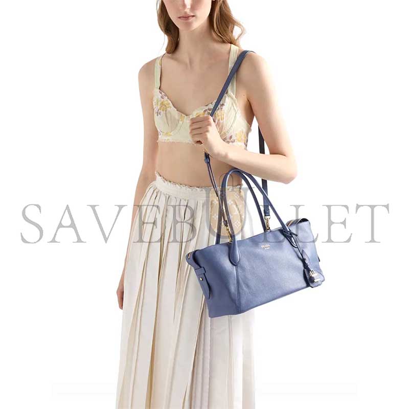 PRADA OUVERT LARGE LEATHER TOTE BAG 1BG661 (32*18.5*13cm)